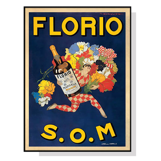 Wall Art Florio S.O.M Black Frame Canvas