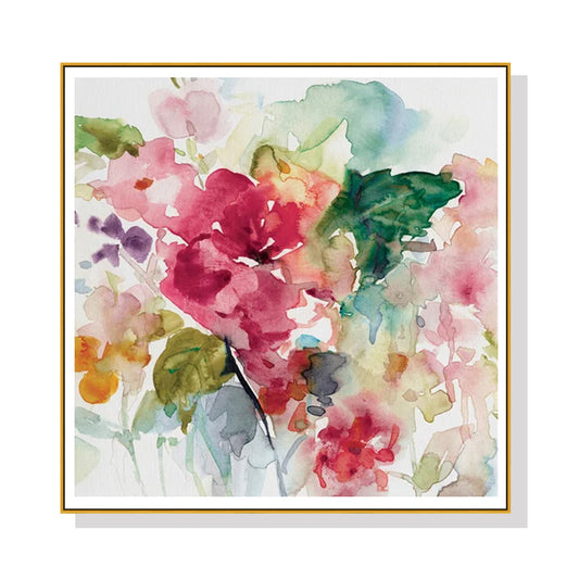 Wall Art Floral Brunch Gold Frame Canvas