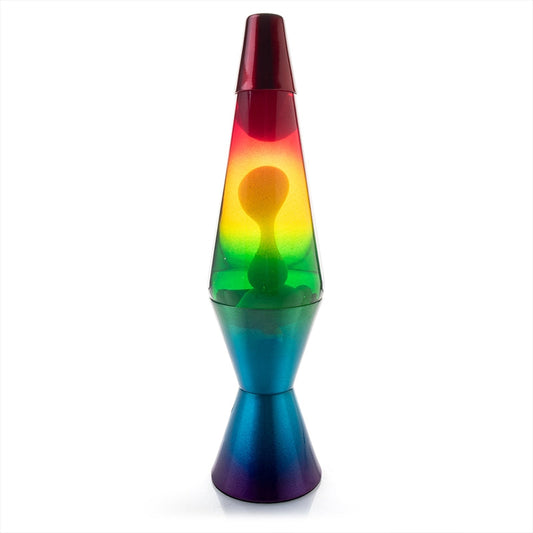 Motion Lamp with Rainbow Diamond, Metallic Magma, and Peace Designs