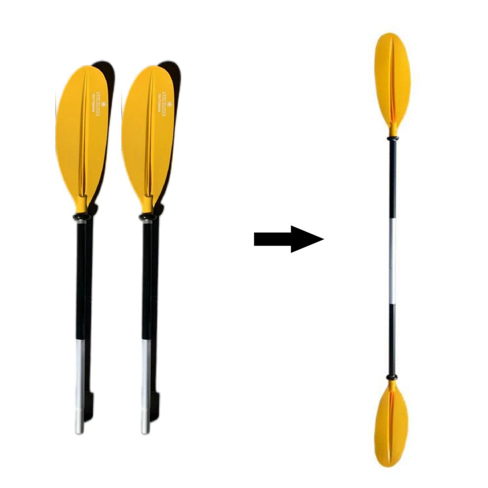 Adjustable Kayak Paddle – Lightweight, 2-Piece Aluminum-Polypropylene Design