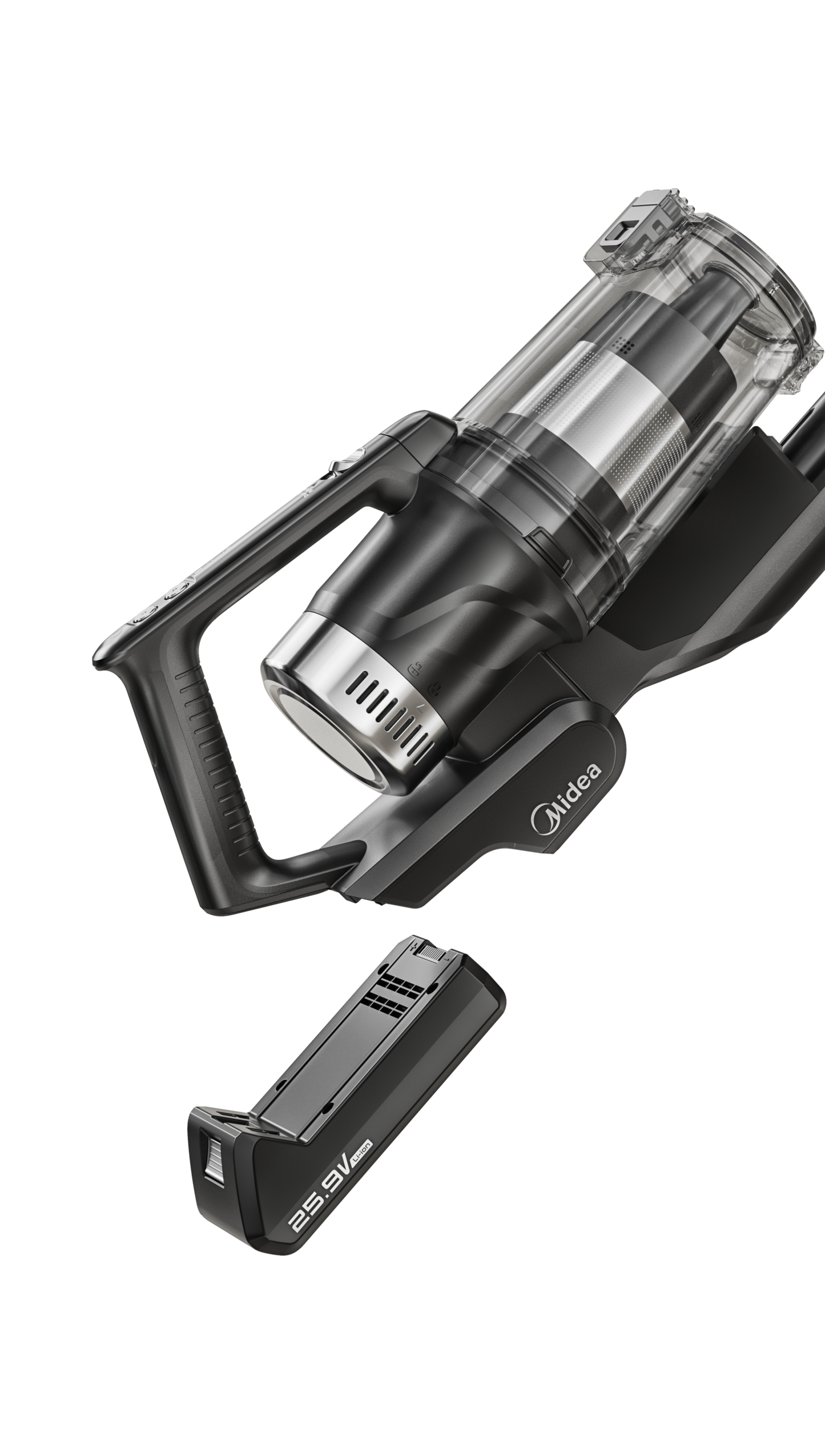 P8 Station Stick Vacuum – Auto-Empty Dust Station, Black