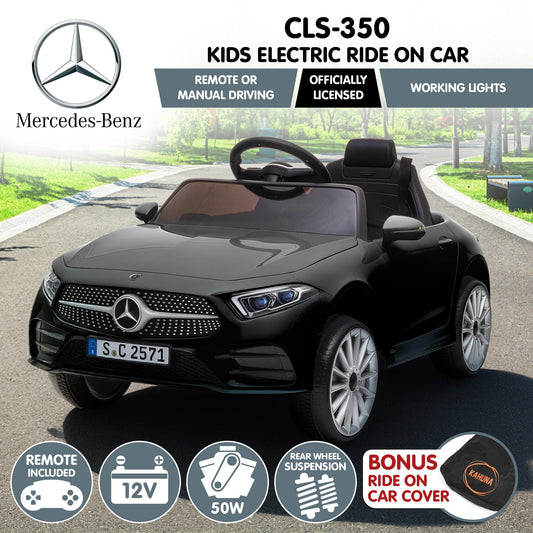 Mercedes Benz CLS 350 Kids Electric Ride-On Car – Remote Control, Black