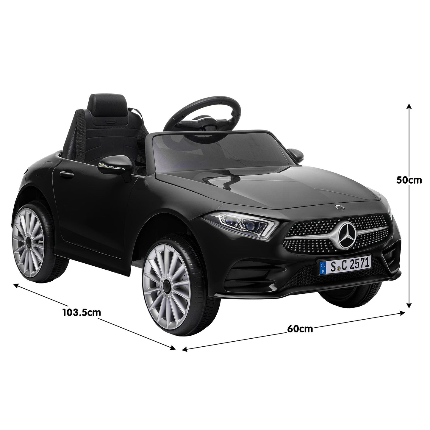 Mercedes Benz CLS 350 Kids Electric Ride-On Car – Remote Control, Black