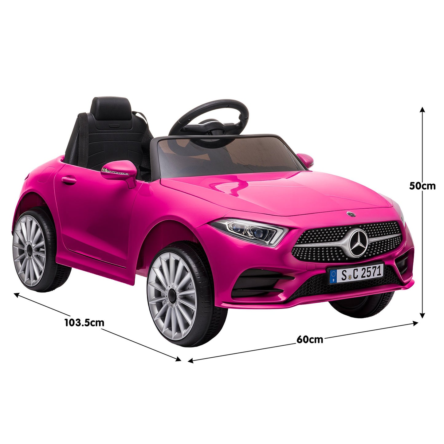 Mercedes Benz CLS 350 Kids Electric Ride On Car – Remote Control, Pink