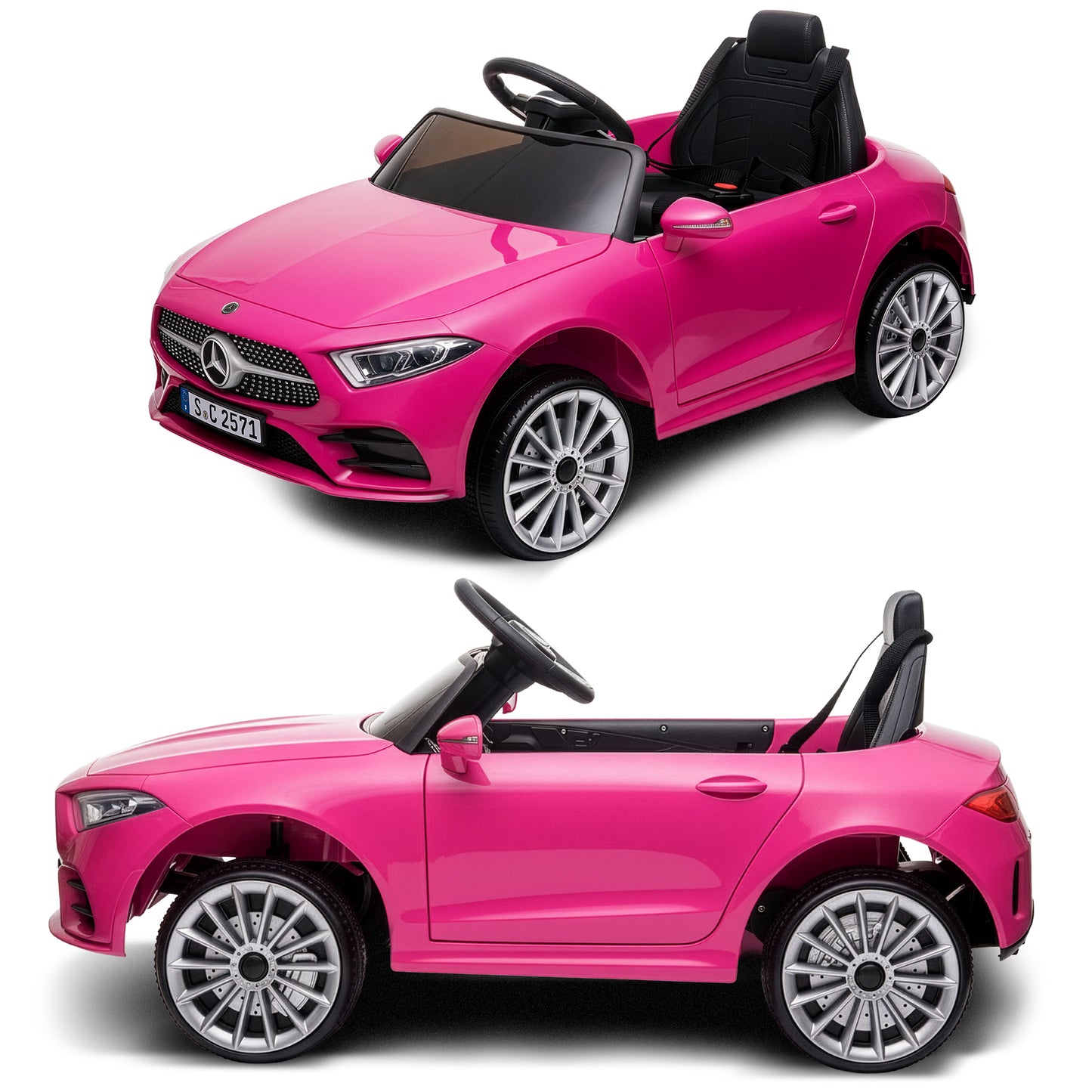 Mercedes Benz CLS 350 Kids Electric Ride On Car – Remote Control, Pink