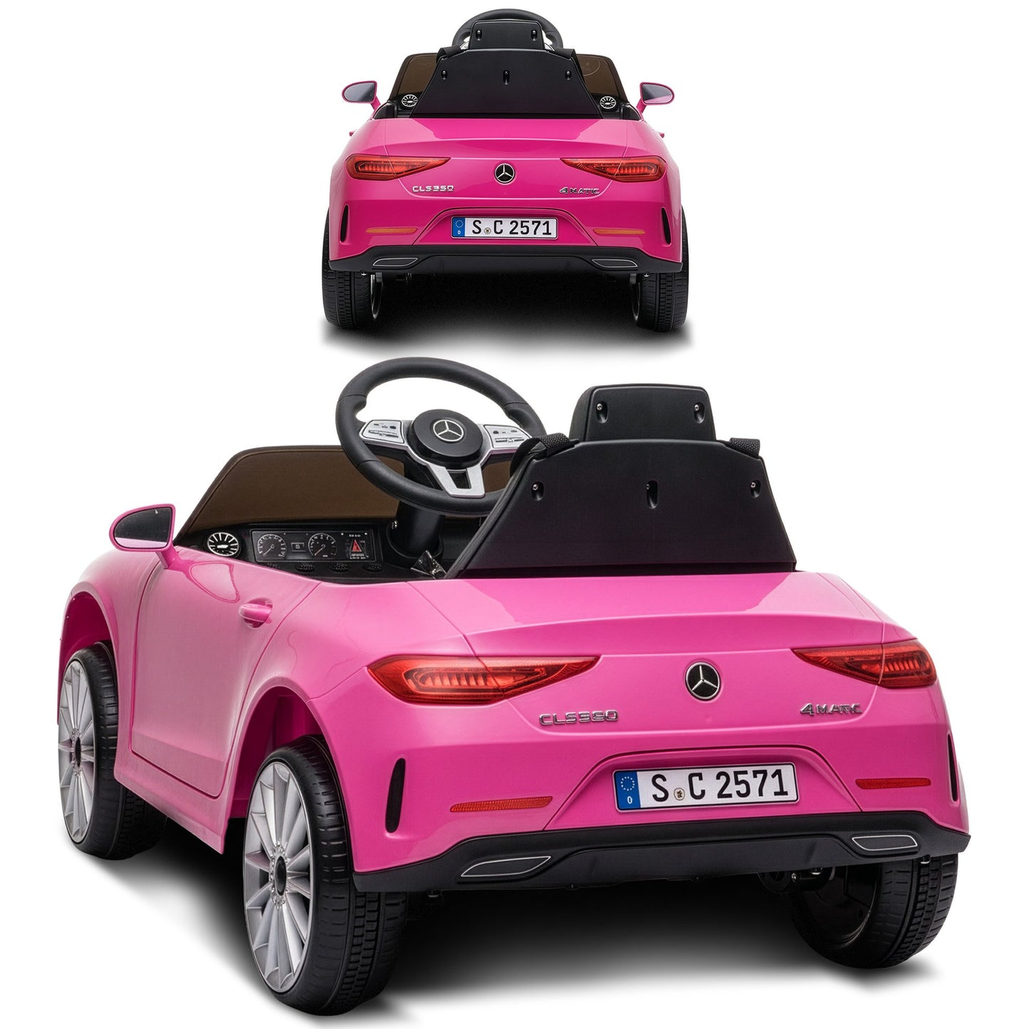 Mercedes Benz CLS 350 Kids Electric Ride On Car – Remote Control, Pink