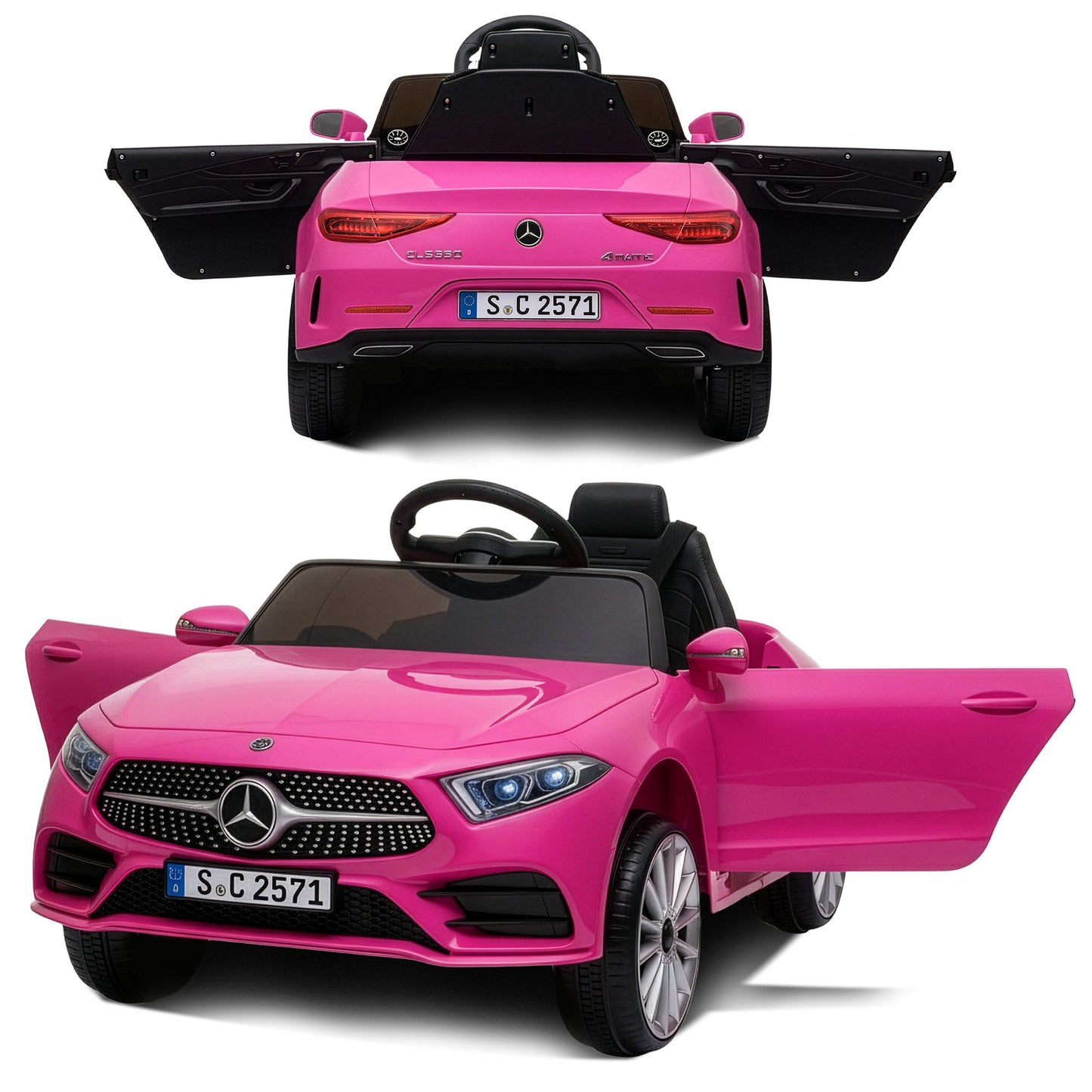 Mercedes Benz CLS 350 Kids Electric Ride On Car – Remote Control, Pink