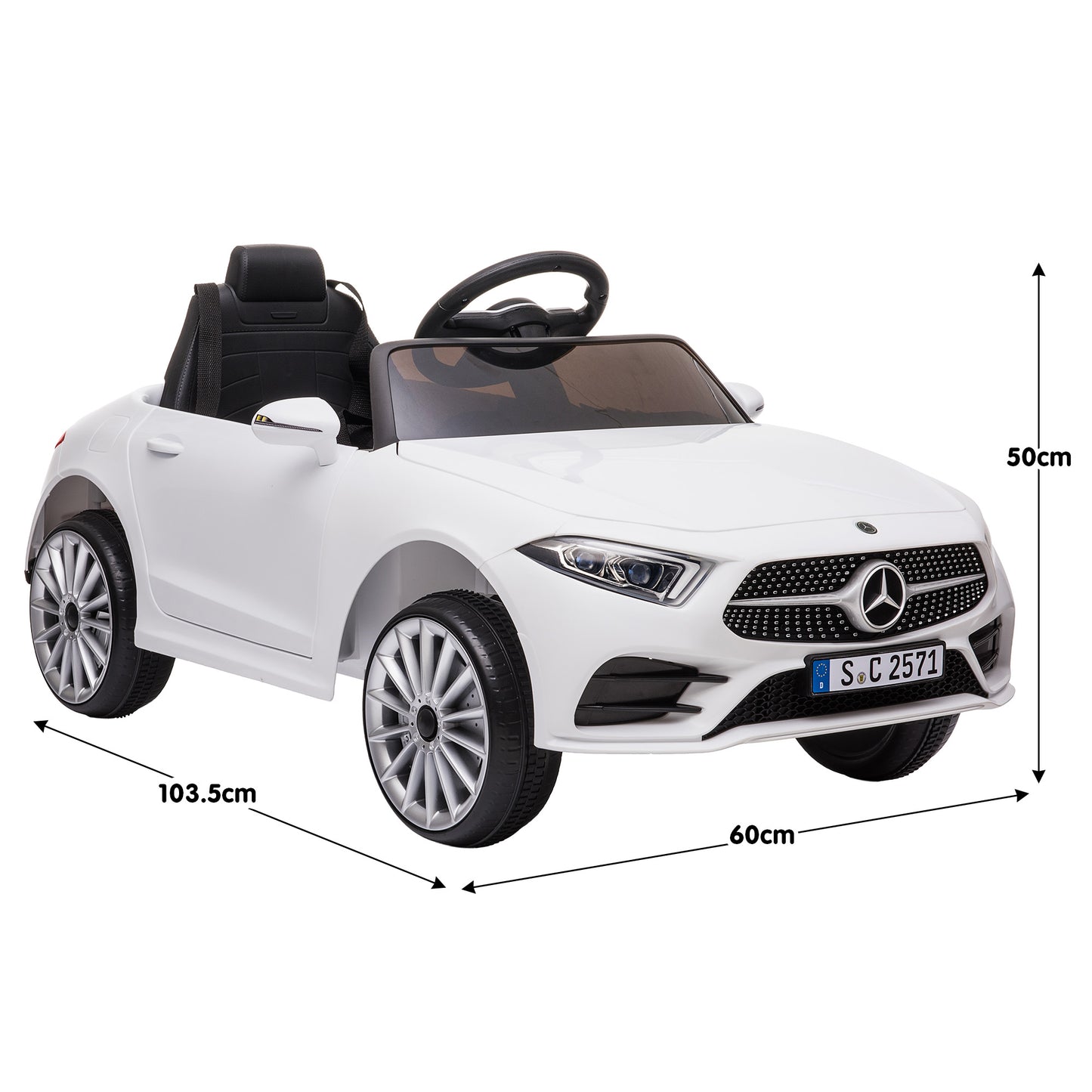 Mercedes Benz CLS 350 Kids Electric Ride-On Car – Remote Control, White