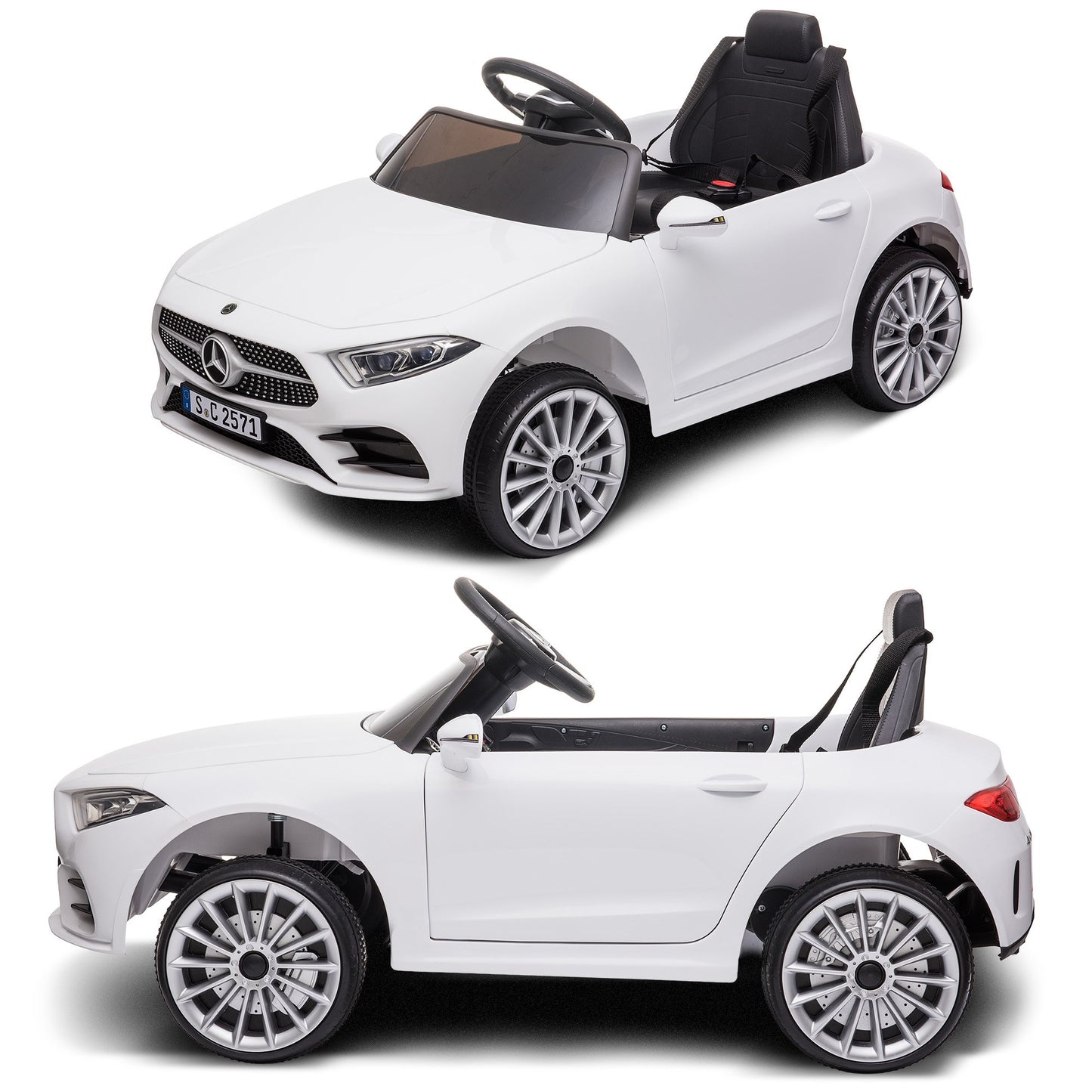 Mercedes Benz CLS 350 Kids Electric Ride-On Car – Remote Control, White