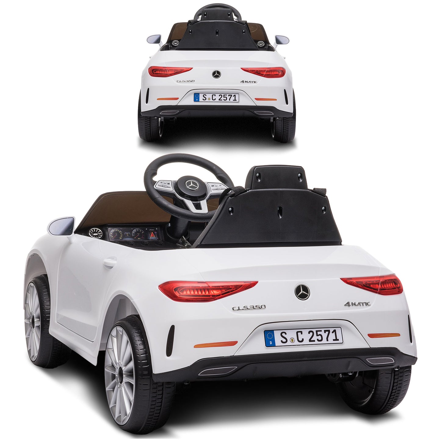 Mercedes Benz CLS 350 Kids Electric Ride-On Car – Remote Control, White