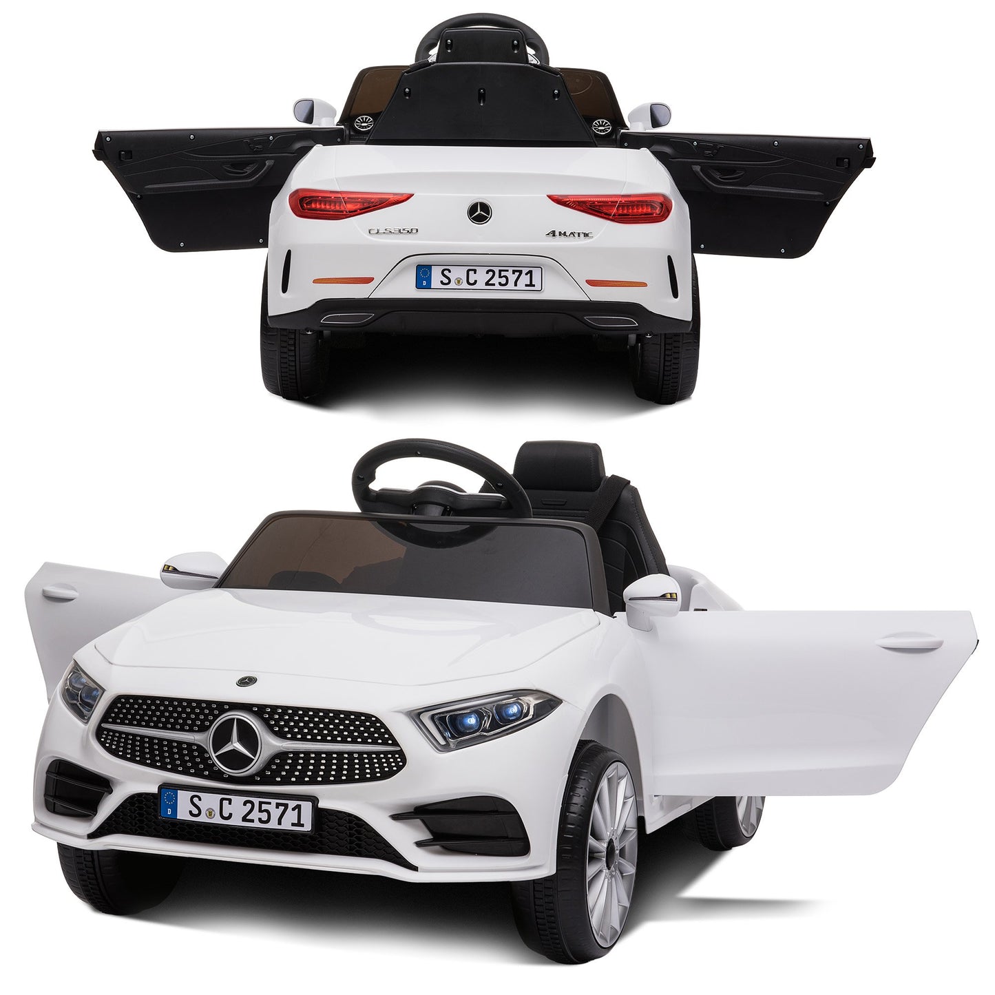 Mercedes Benz CLS 350 Kids Electric Ride-On Car – Remote Control, White