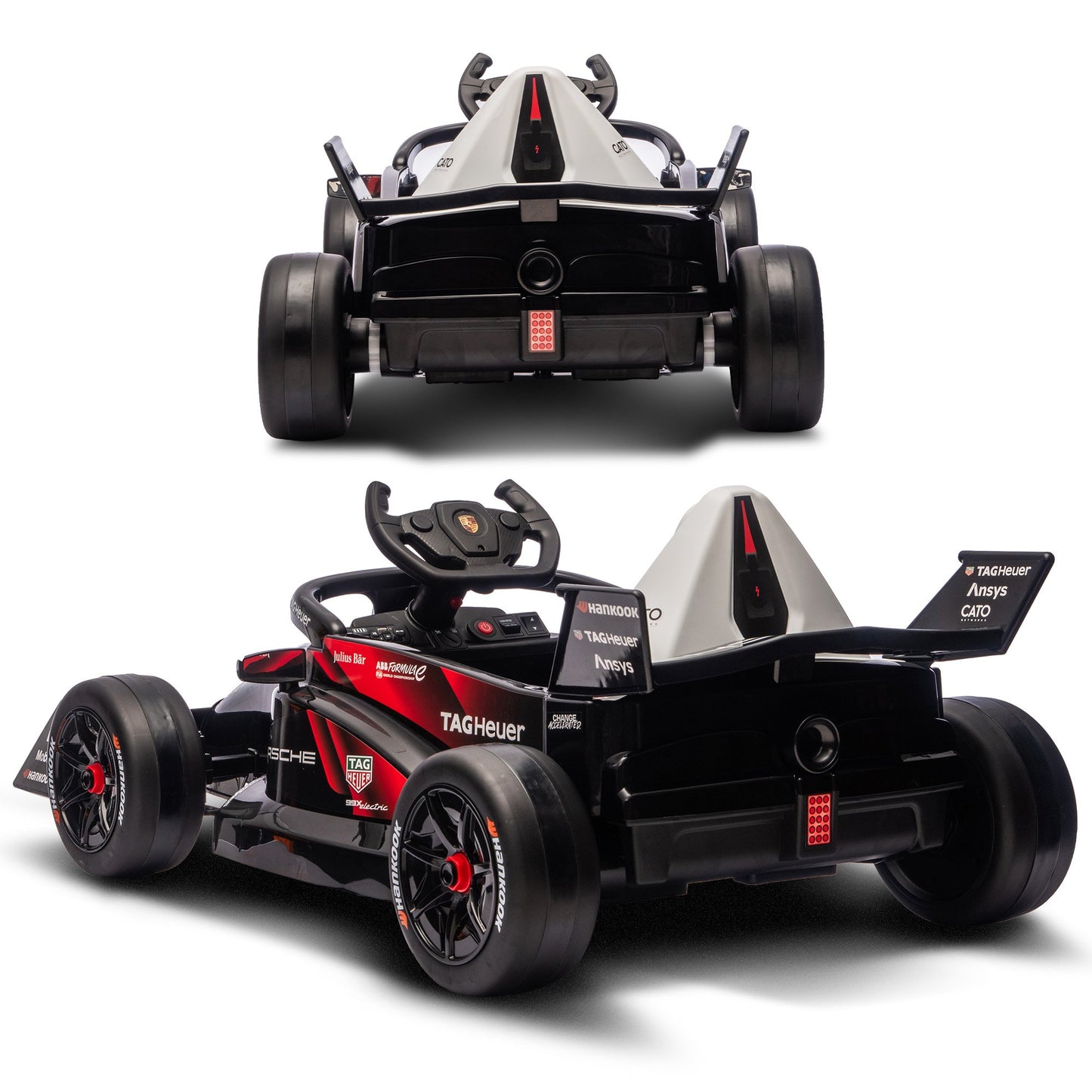 Porsche Formula E Kids Electric Ride-On Car – Remote Control, Red