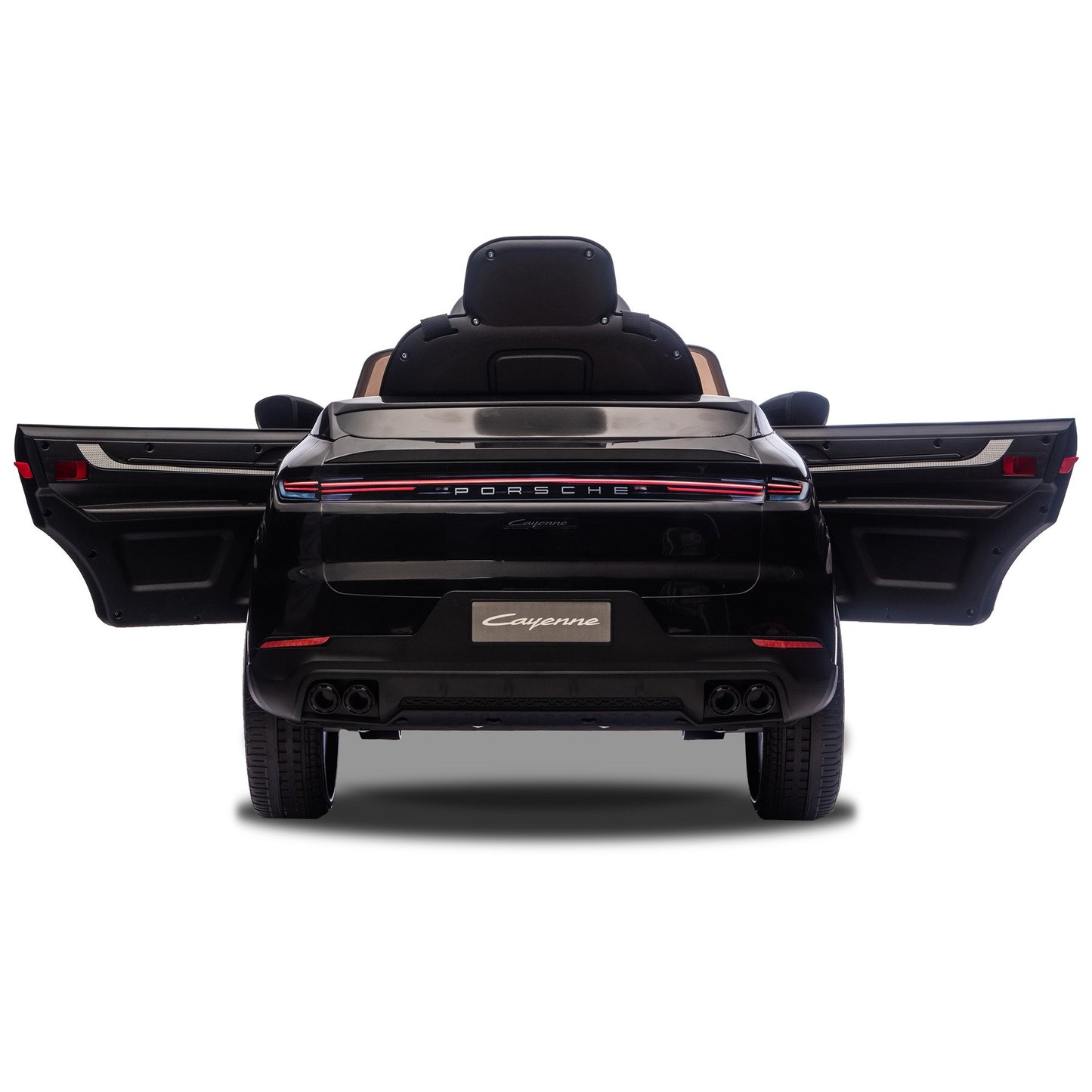 Porsche Cayenne E Hybrid Coupe Kids Electric Ride-On Car – Dual Motors, Remote Control, Black