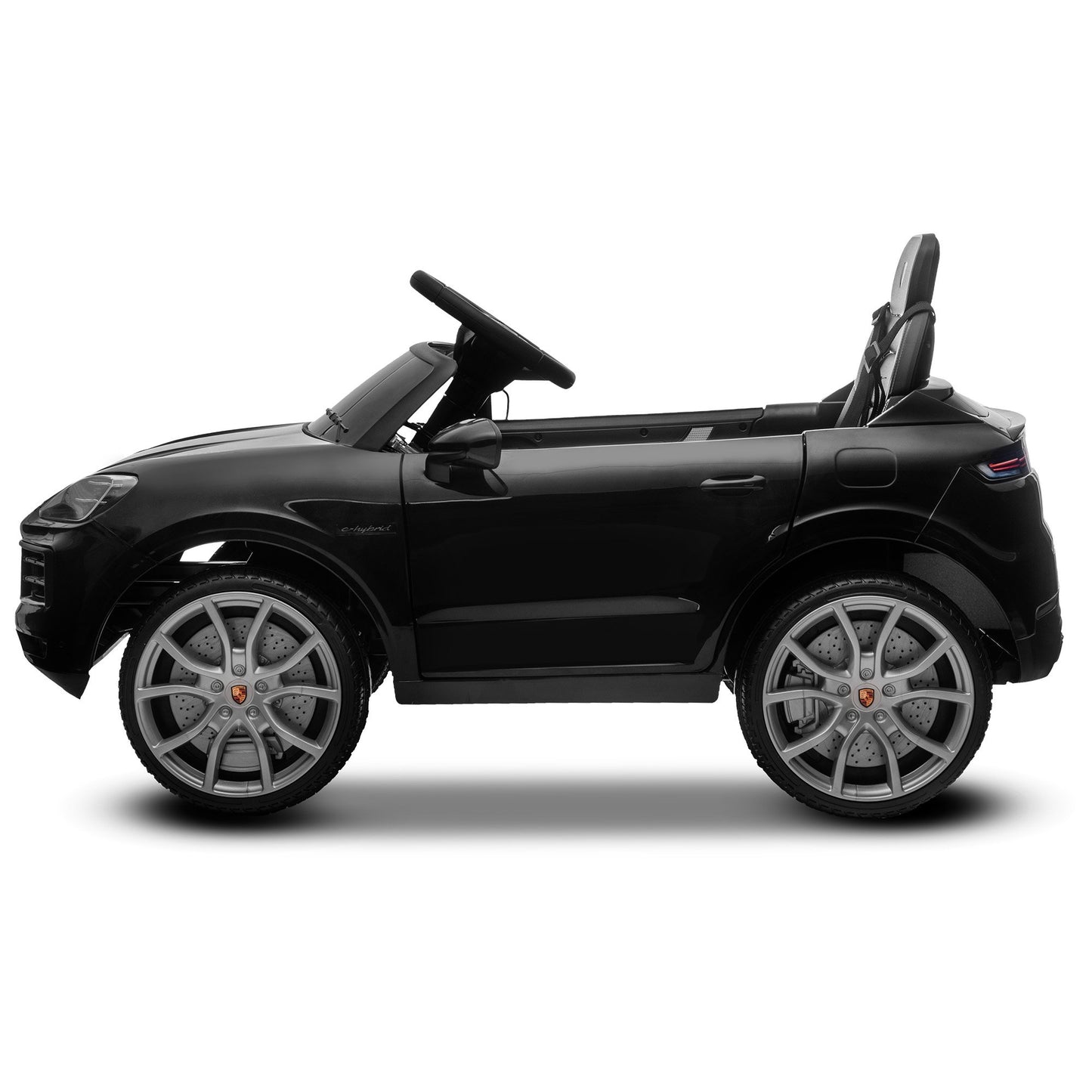 Porsche Cayenne E Hybrid Coupe Kids Electric Ride-On Car – Dual Motors, Remote Control, Black