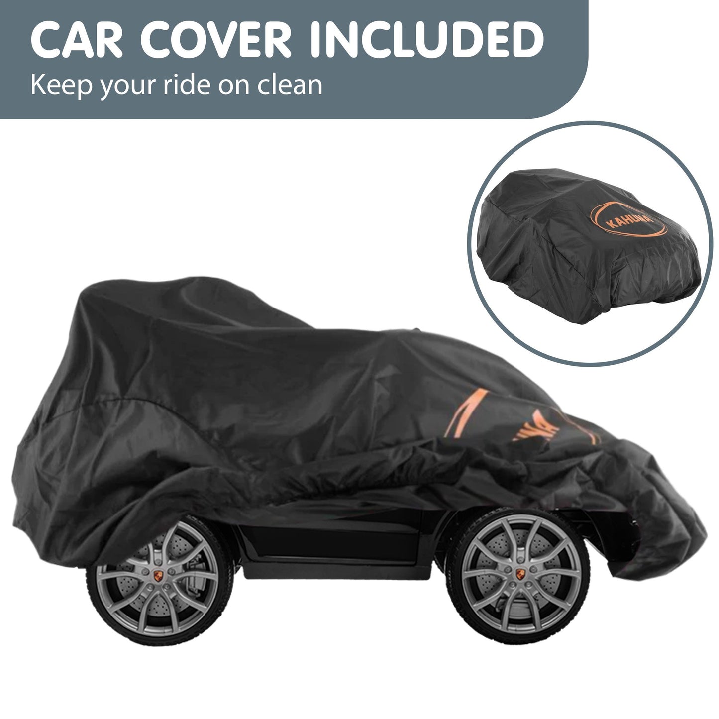 Porsche Cayenne E Hybrid Coupe Kids Electric Ride-On Car – Dual Motors, Remote Control, Black