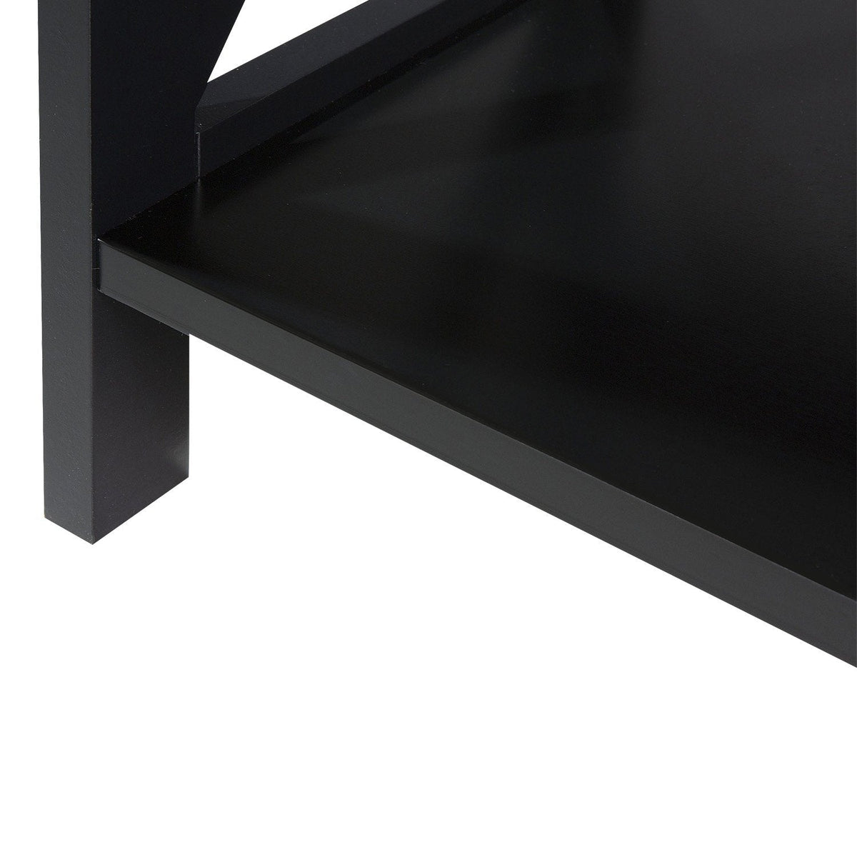 Daphne 5-Tier Bookshelf - Cross Panel Design, MDF Material