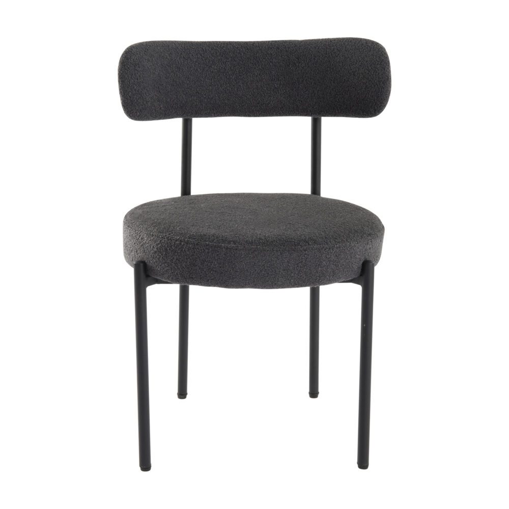 Boucle Cushioned Elsa Dining Chairs in Chic Styles