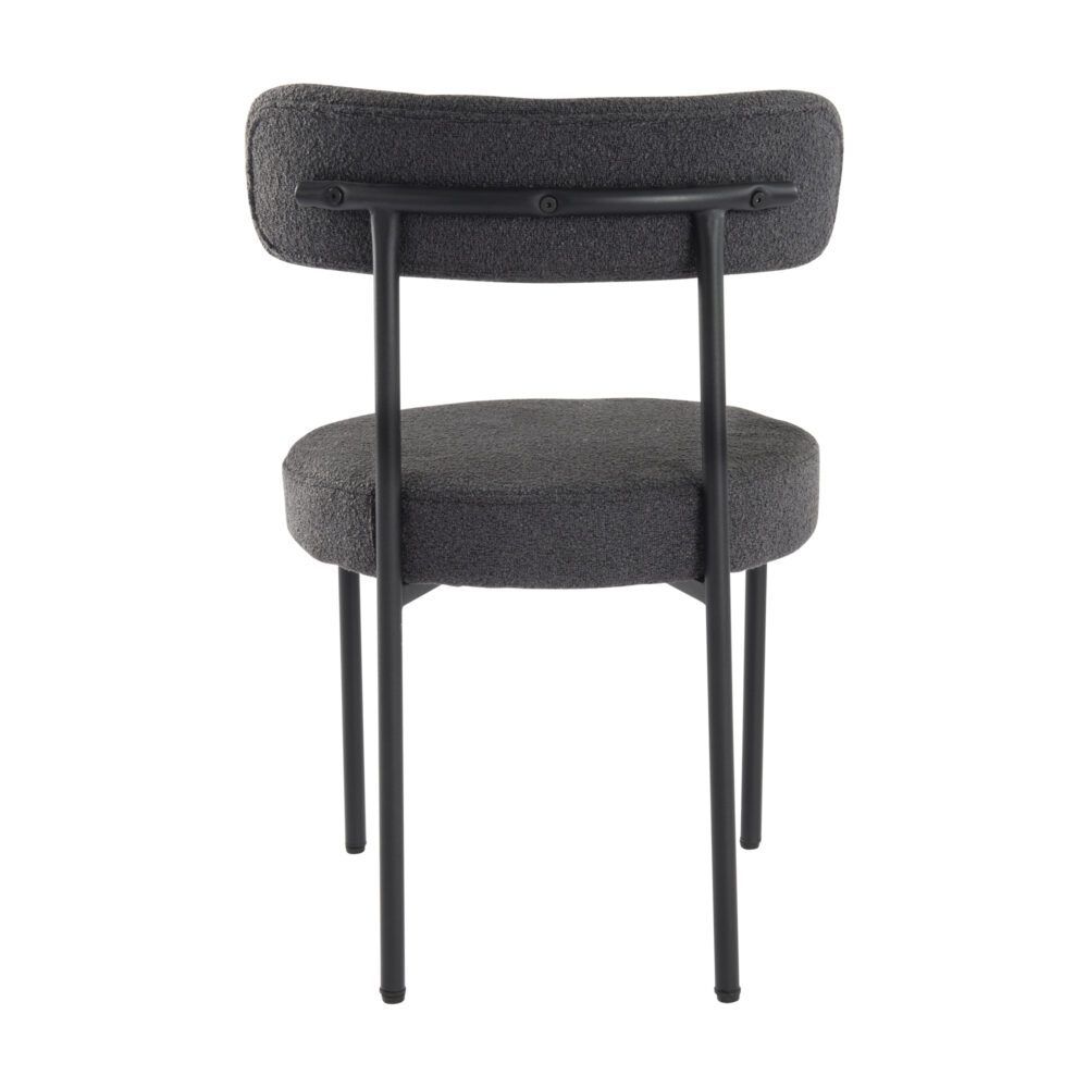 Boucle Cushioned Elsa Dining Chairs in Chic Styles