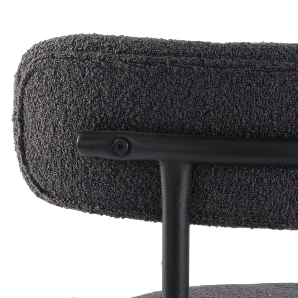 Boucle Cushioned Elsa Dining Chairs in Chic Styles