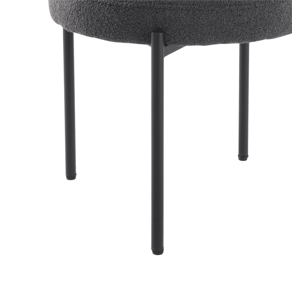 Boucle Cushioned Elsa Dining Chairs in Chic Styles