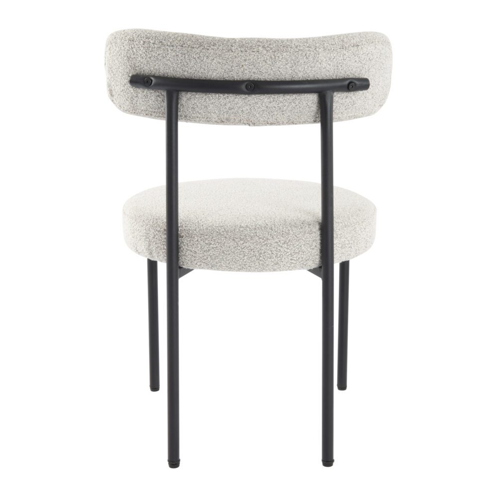Boucle Cushioned Elsa Dining Chairs in Chic Styles