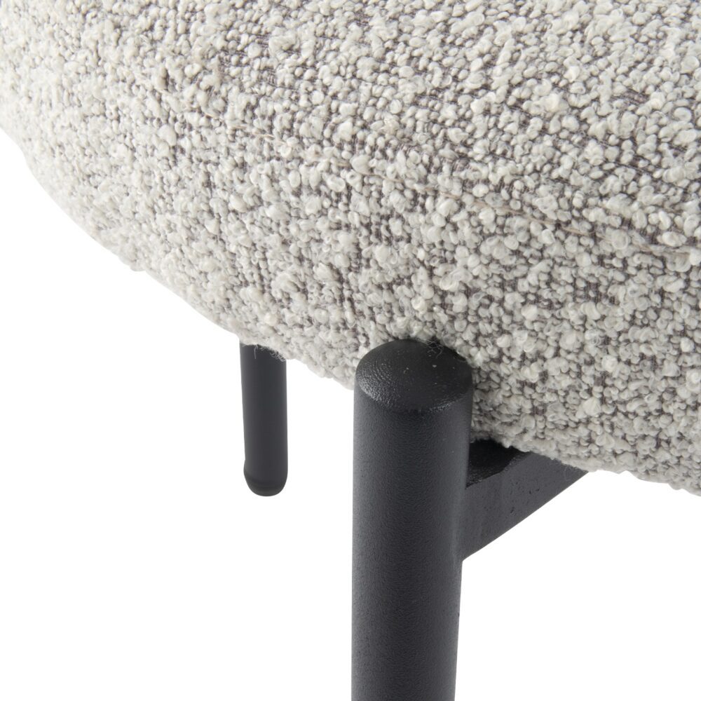 Boucle Cushioned Elsa Dining Chairs in Chic Styles
