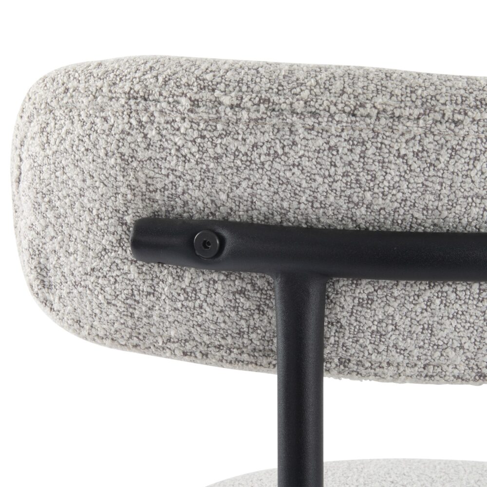 Boucle Cushioned Elsa Dining Chairs in Chic Styles