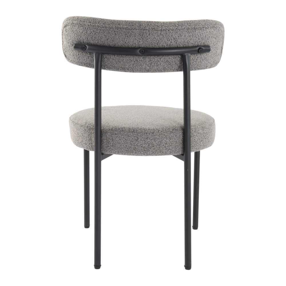 Boucle Cushioned Elsa Dining Chairs in Chic Styles