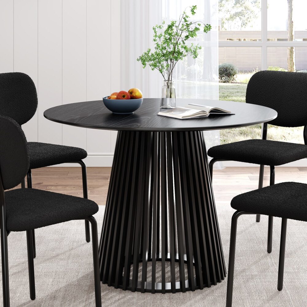 Palmer Slatted Sphere and Sleek Silhouette Coffee and Dining Table Collection