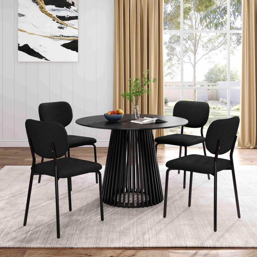 Palmer Slatted Sphere and Sleek Silhouette Coffee and Dining Table Collection