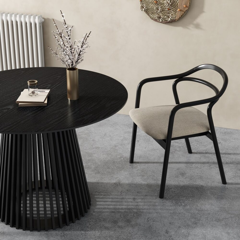 Palmer Slatted Sphere and Sleek Silhouette Coffee and Dining Table Collection