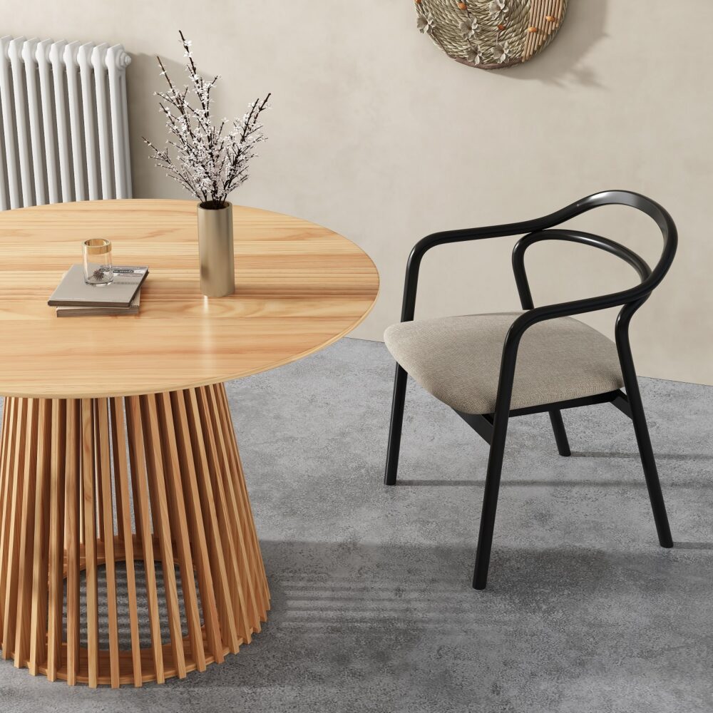 Palmer Slatted Sphere and Sleek Silhouette Coffee and Dining Table Collection