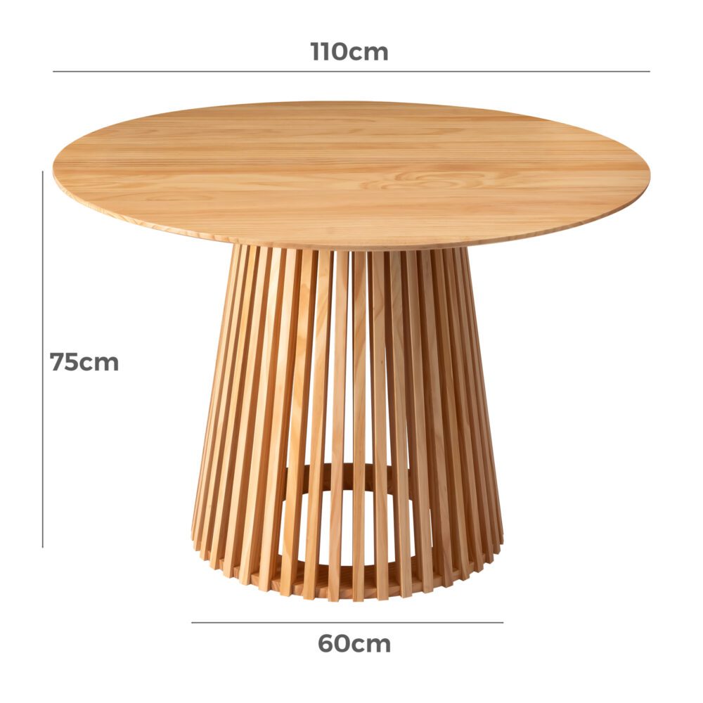 Palmer Slatted Sphere and Sleek Silhouette Coffee and Dining Table Collection