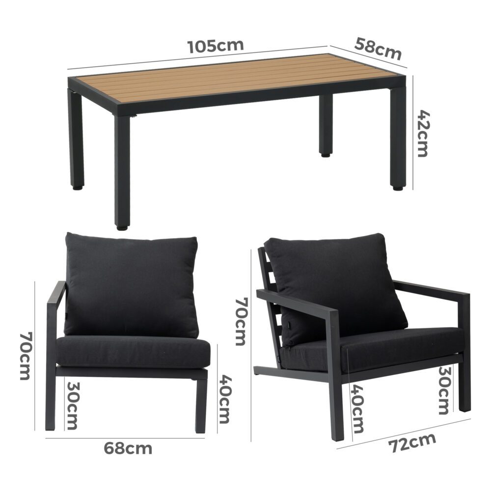Aidan Garden Furniture Set — 5 pieces