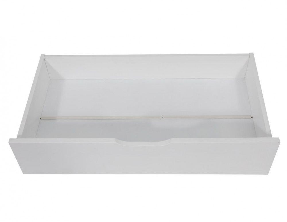 Wooden Bed Frame Trundle Drawers – Storage, White, Set of 2