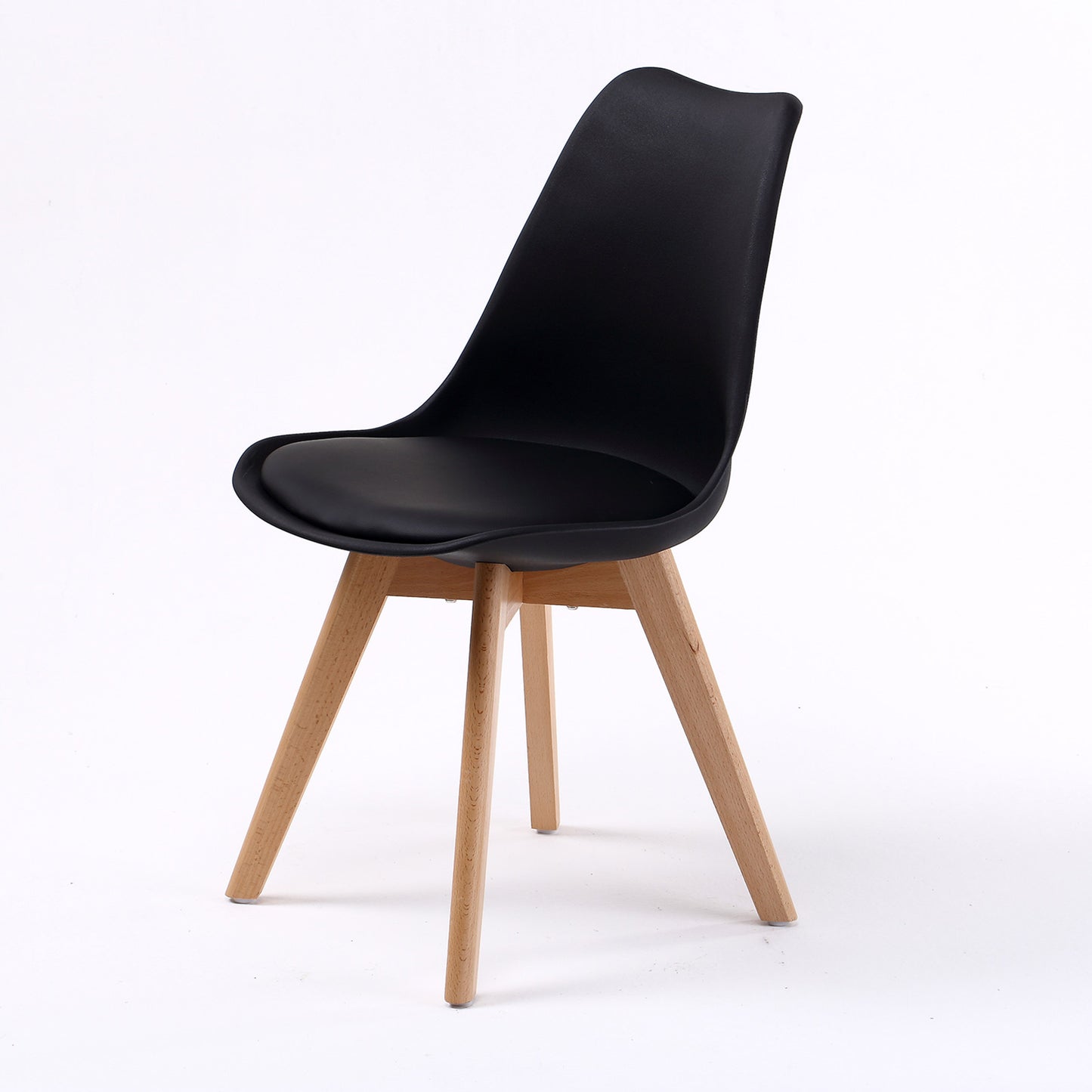4X Retro Dining Cafe Chair Padded Seat