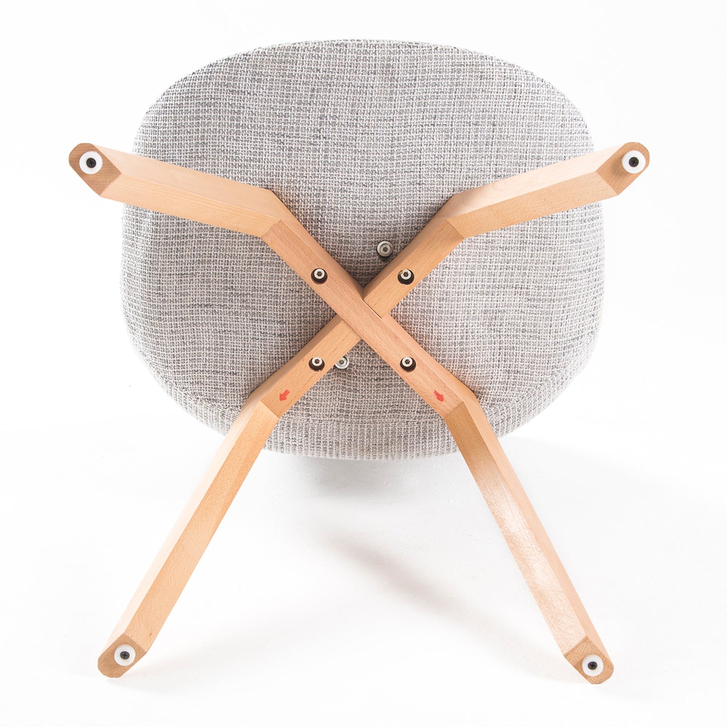 4X Retro Dining Cafe Chair Padded Seat