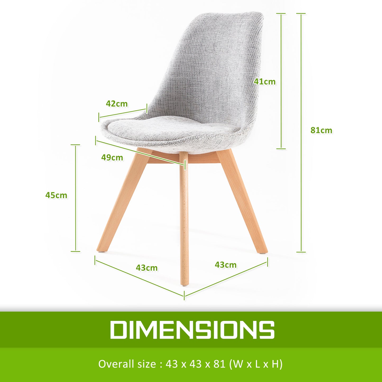 4X Retro Dining Cafe Chair Padded Seat