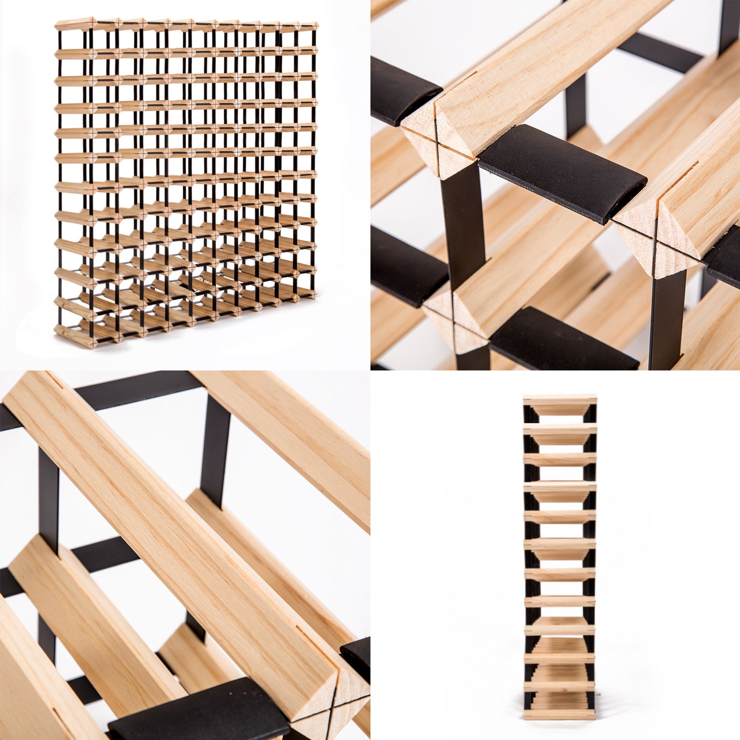 Timber Wine Rack Storage Cellar Organiser for Multiple Bottles