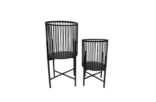 Logan Planter – Large Matte Black
