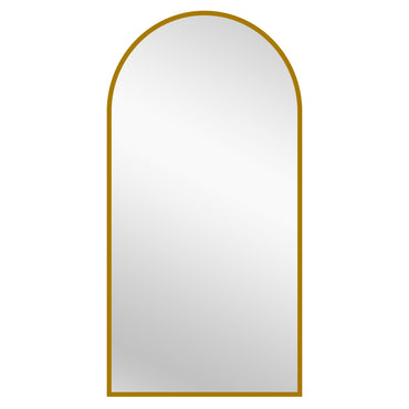 Gold and Black Metal Arch Mirror - X Large 100cm x 200cm