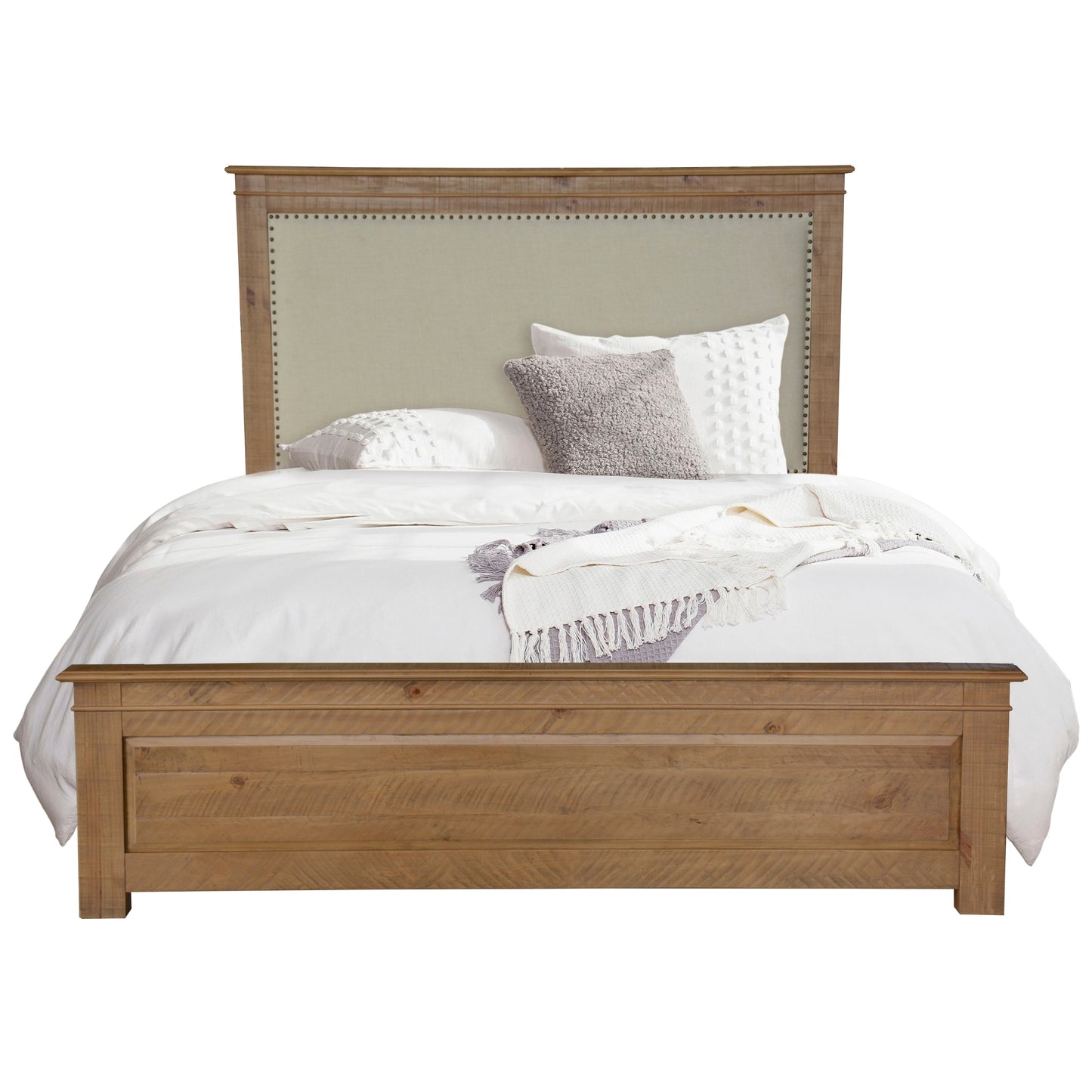 Jade Queen and King Size Bed Frame French Provincial Style Timber Mattress Base