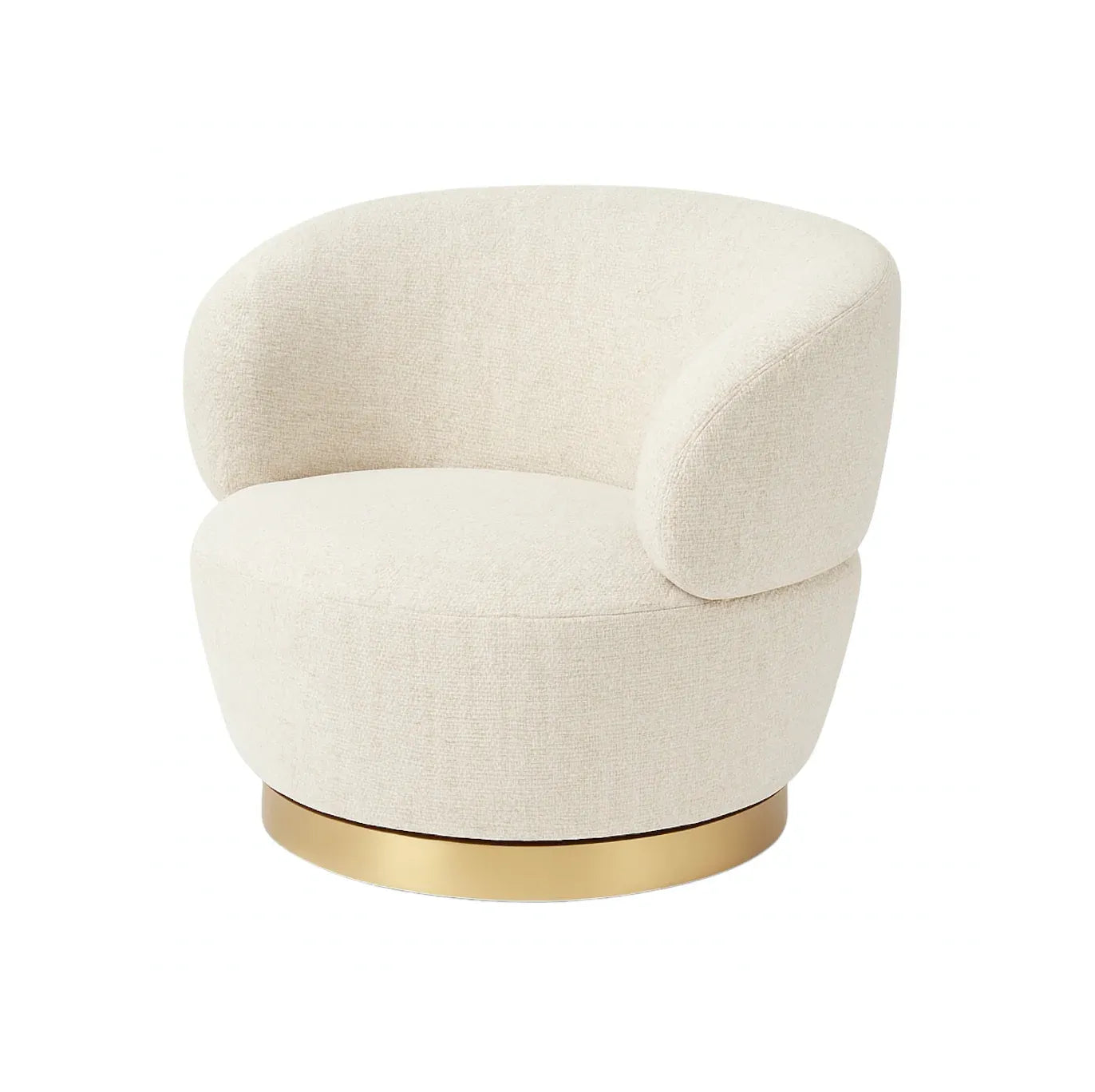 Interior Ave - Luna Swivel Armchair - Vanilla Oat