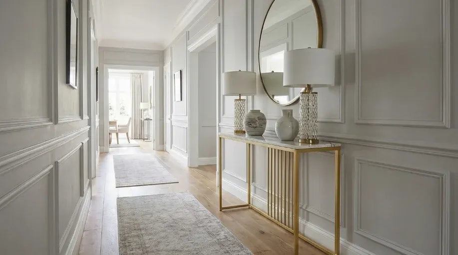 Interior Ave - Aurelia Hallway Console Table - Gold - 120cm