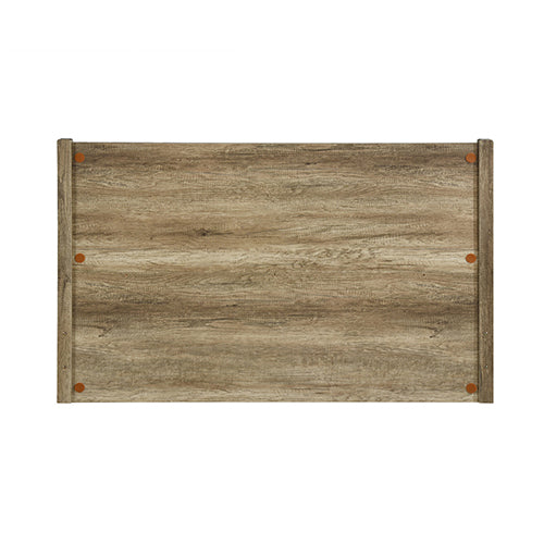 Double Bed Frame Natural Wood like MDF in Oak Colour