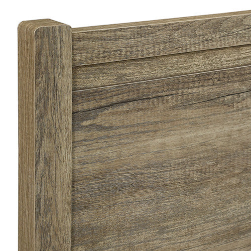 Double Bed Frame Natural Wood like MDF in Oak Colour