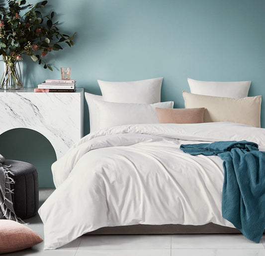 100% Cotton Vintage Washed Bed Quilt Cover Set - Soft, Breathable, and Durable Bedding