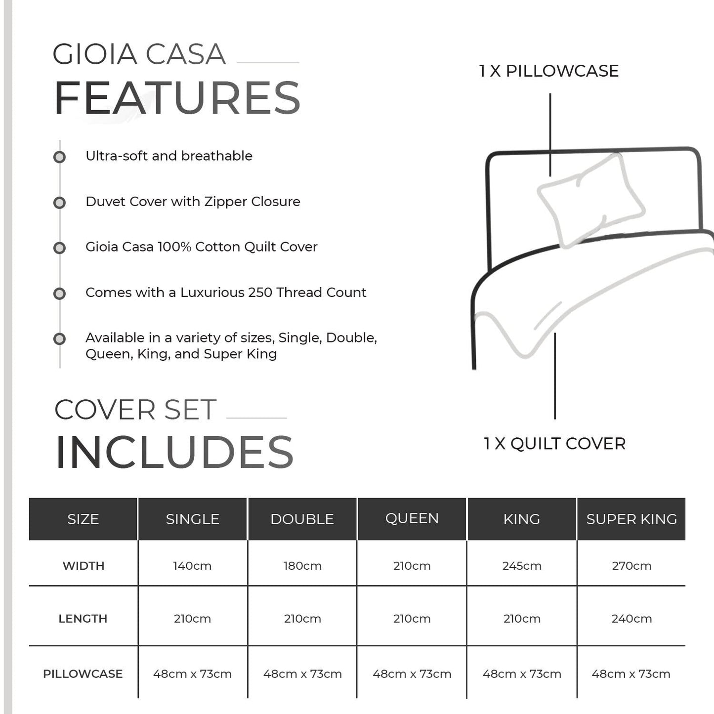100% Cotton Vintage Washed Bed Quilt Cover Set - Soft, Breathable, and Durable Bedding