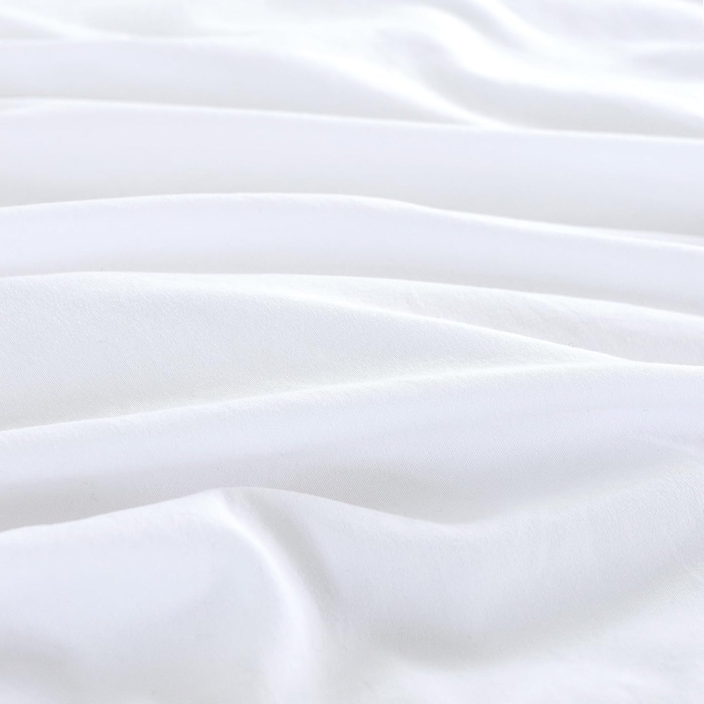 Vintage Washed Microfibre Quilt Cover Set with Pillowcases for Bed