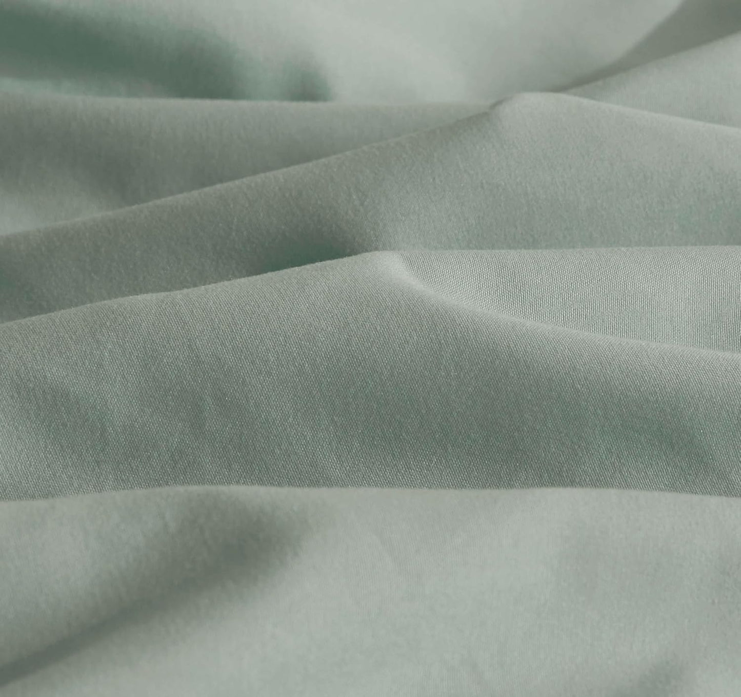 Vintage Washed Microfibre Quilt Cover Set in Sage with Multiple Size Options